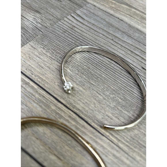 Avon Inspirational Cuff/Bangle Bracelet Silver tone Lot Of 3‎ - Picture 10 of 11